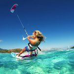 kitesurf girl in cork, ireland