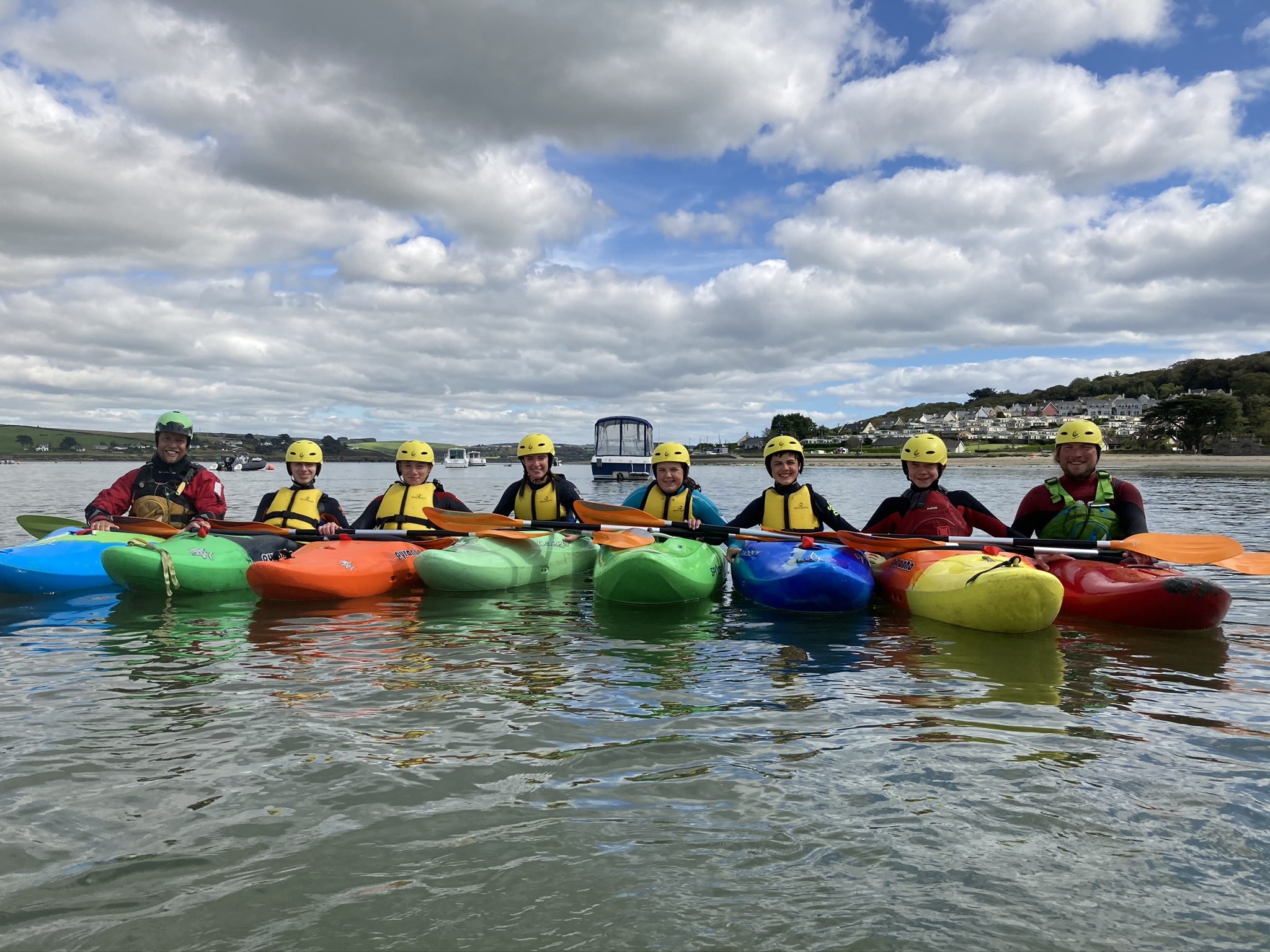 teenage kayak training course